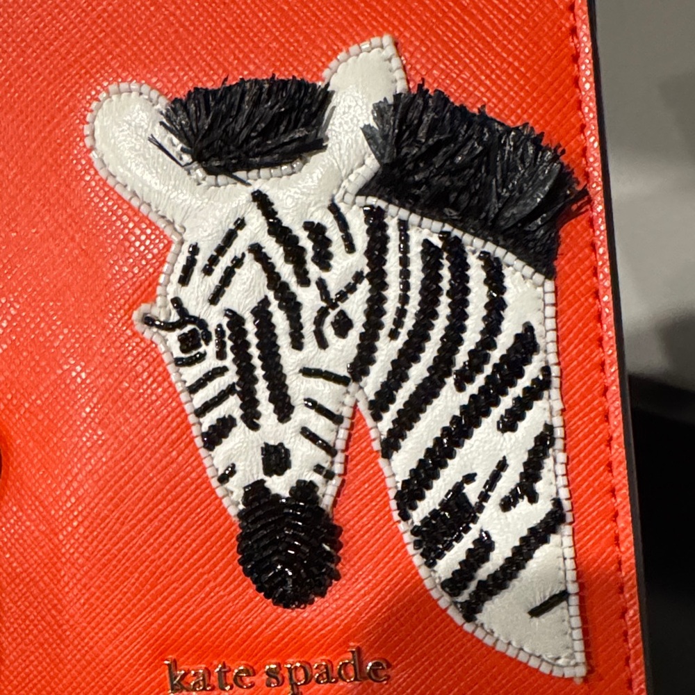 kate spade New York Zebra Passport Holder - Picture 3 of 6